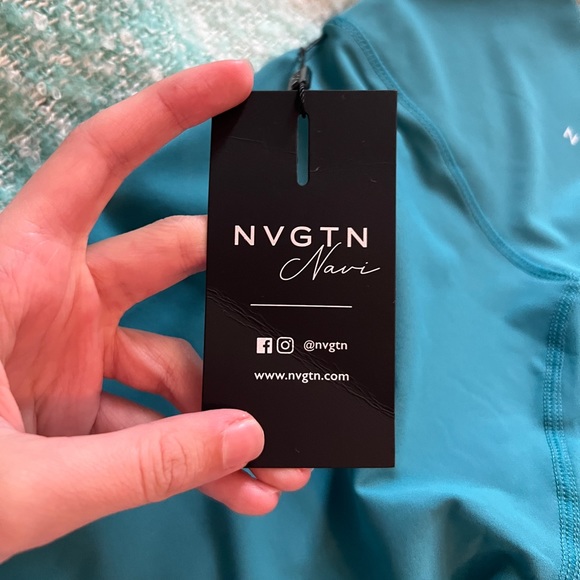 NVGTN teal signature 2.0 shorts - Picture 2 of 5